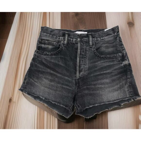 MOUSSY VINTAGE Cut-Off Distressed Button Fly Shorts 24 - Picture 2 of 8